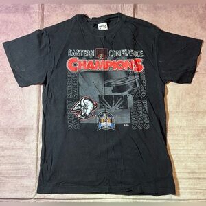 Vintage Buffalo Sabres Goat Head T-Shirt 1999 Conference Champs NHL Men's Large